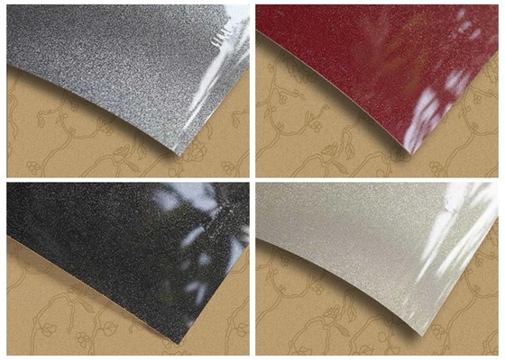 Hochglanz Metall Pvc Film Druck Design für Laminat Schrank Abdeckung 0,3 mm