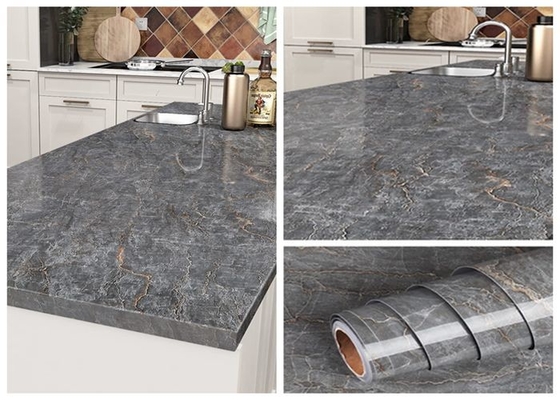 Klebefilm Matt Grey Kitchen Worktop Vinyl Selfs für Countertops-Kabinette
